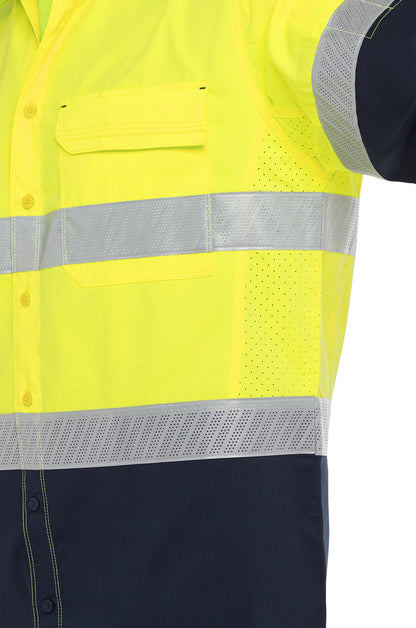 X AIRFLOW™ HI VIS TAPED STRETCH RIPSTOP SHIRT BS6491T