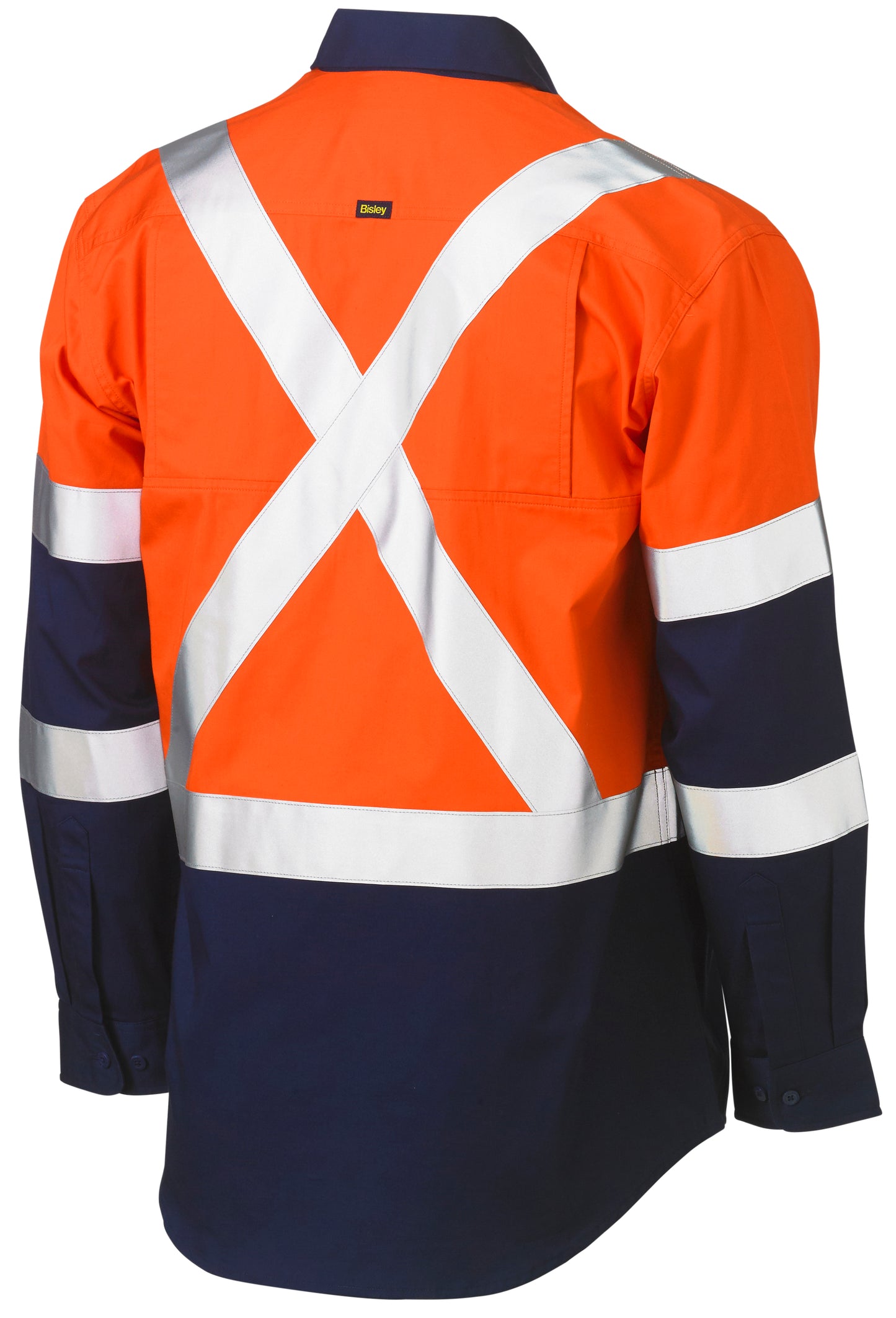 X TAPED BIOMOTION TWO TONE HI VIS LIGHTWEIGHT DRILL SHIRT BS6696XT