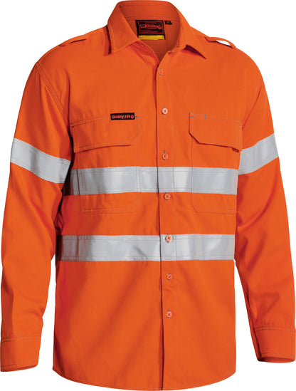 TENCATE TECASAFE® PLUS 700 TAPED HI VIS FR VENTED SHIRT BS8081T