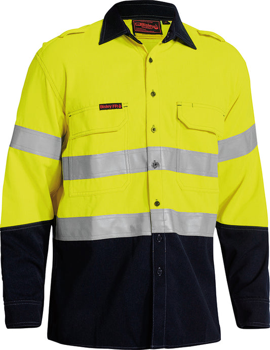 TENCATE TECASAFE® PLUS 700 TAPED HI VIS FR VENTED SHIRT BS8082T