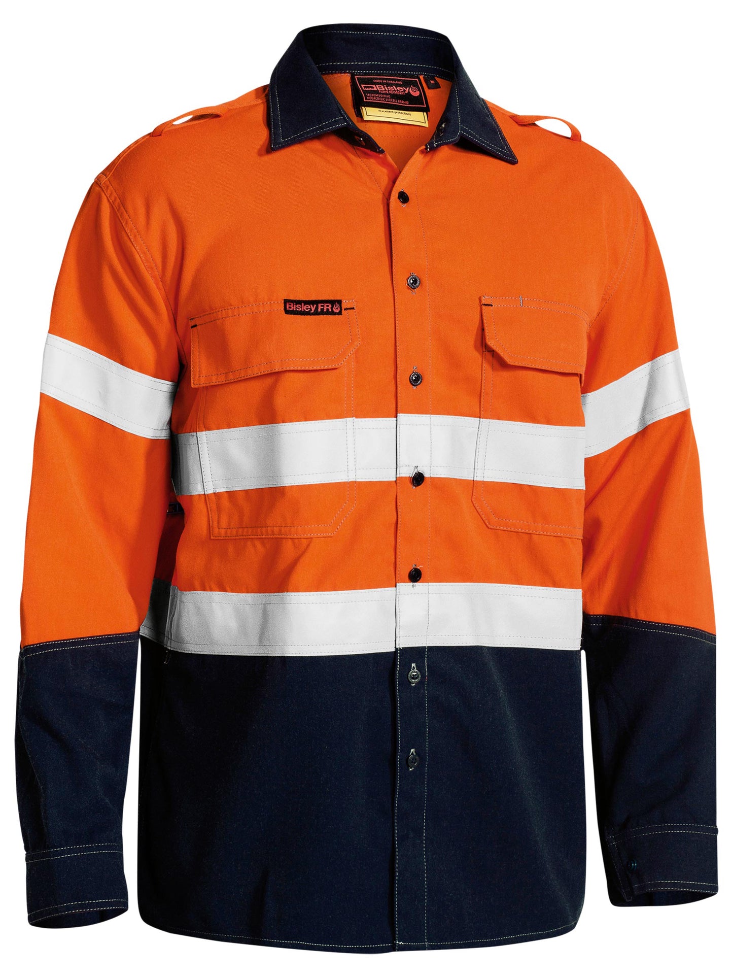 TENCATE TECASAFE® PLUS 700 TAPED HI VIS FR VENTED SHIRT BS8082T