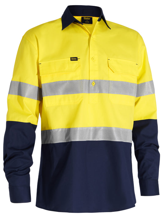 X AIRFLOW™ CLOSED FRONT TAPED HI VIS RIPSTOP SHIRT BSC6415T