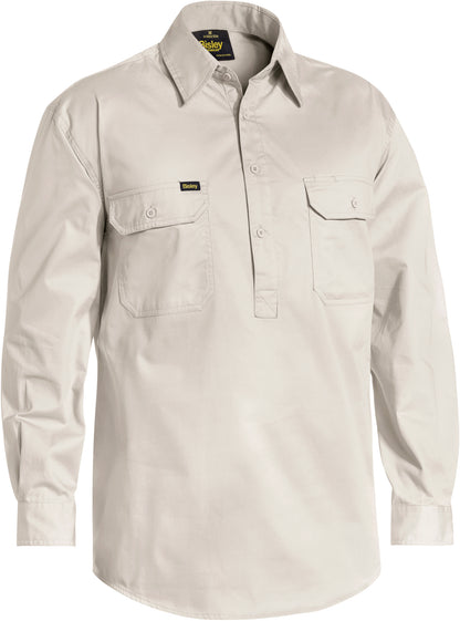 CLOSED FRONT COOL LIGHTWEIGHT DRILL SHIRT BSC6820