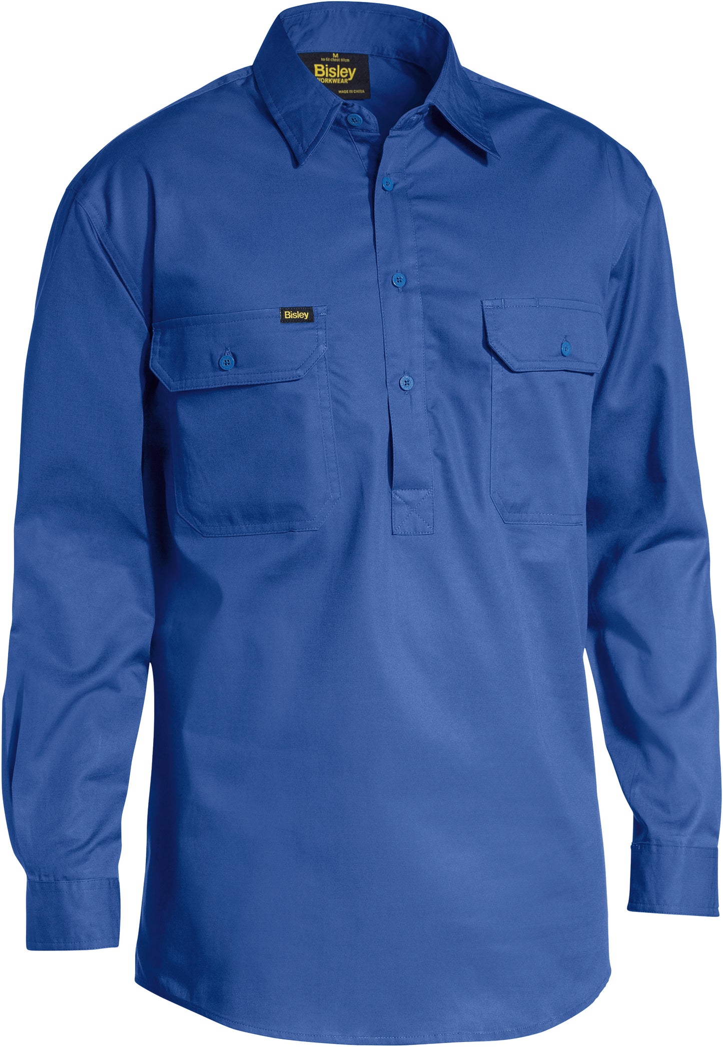 CLOSED FRONT COOL LIGHTWEIGHT DRILL SHIRT BSC6820