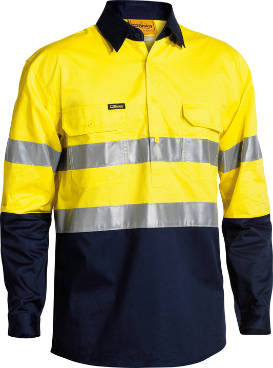 TAPED HI VIS CLOSED FRONT COOL LIGHTWEIGHT SHIRT BSC6896