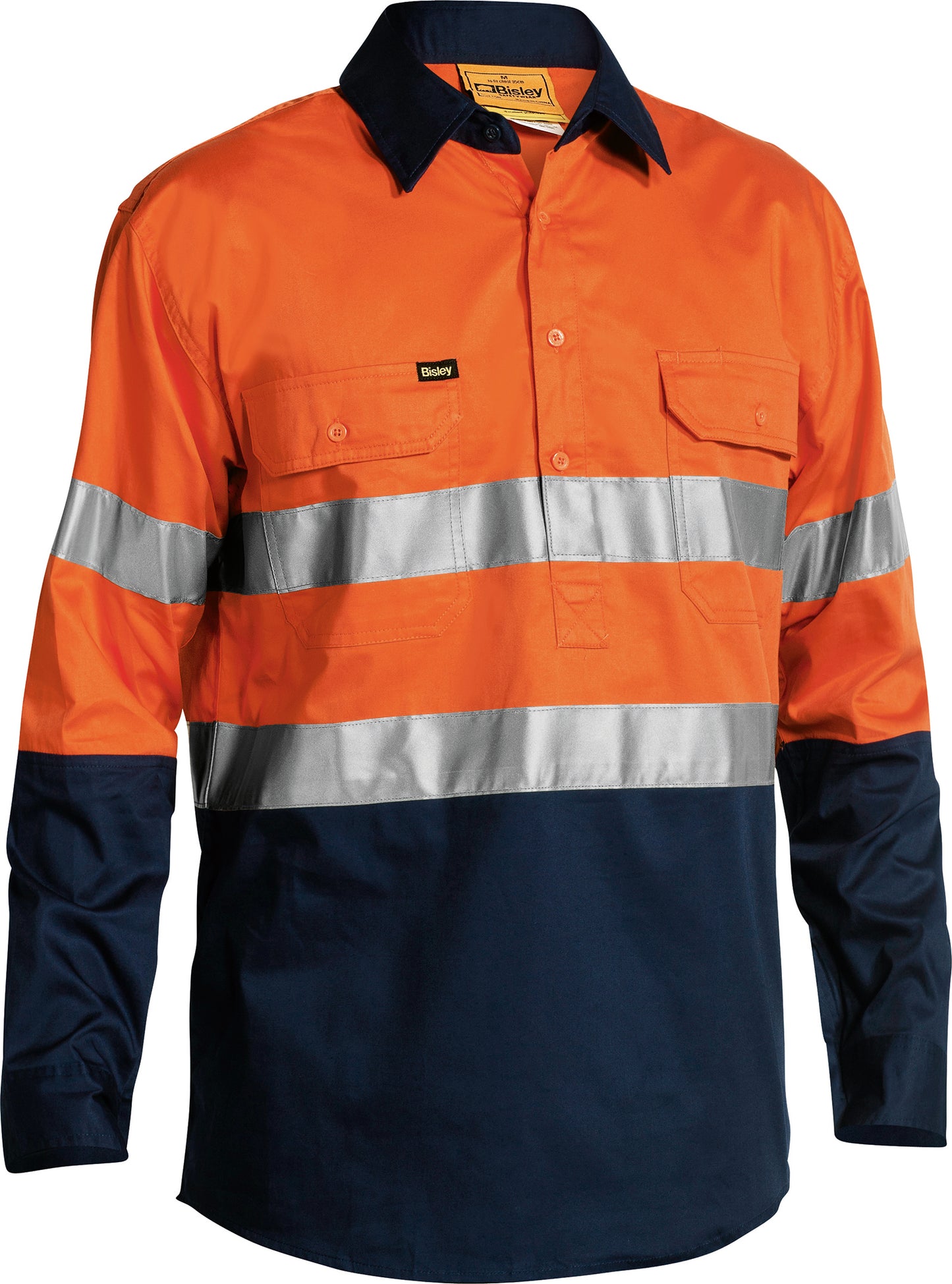 TAPED HI VIS CLOSED FRONT COOL LIGHTWEIGHT SHIRT BSC6896