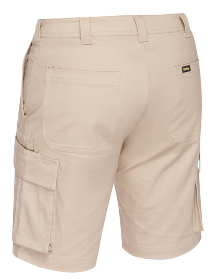 STRETCH COTTON DRILL CARGO SHORT BSHC1008