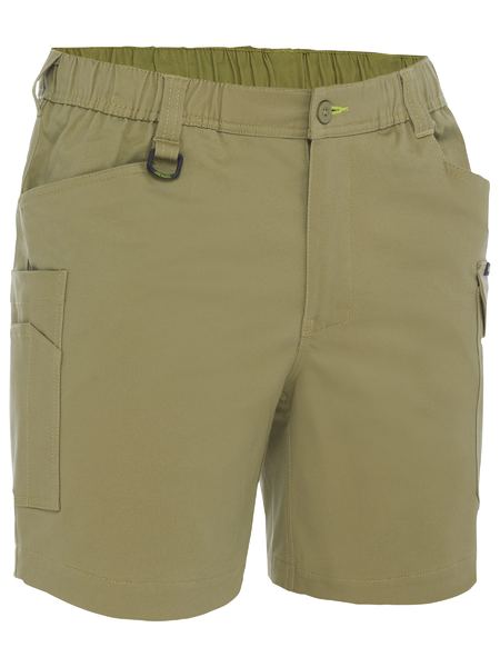 STRETCH COTTON ELASTIC WAIST CARGO SHORT BSHC1018