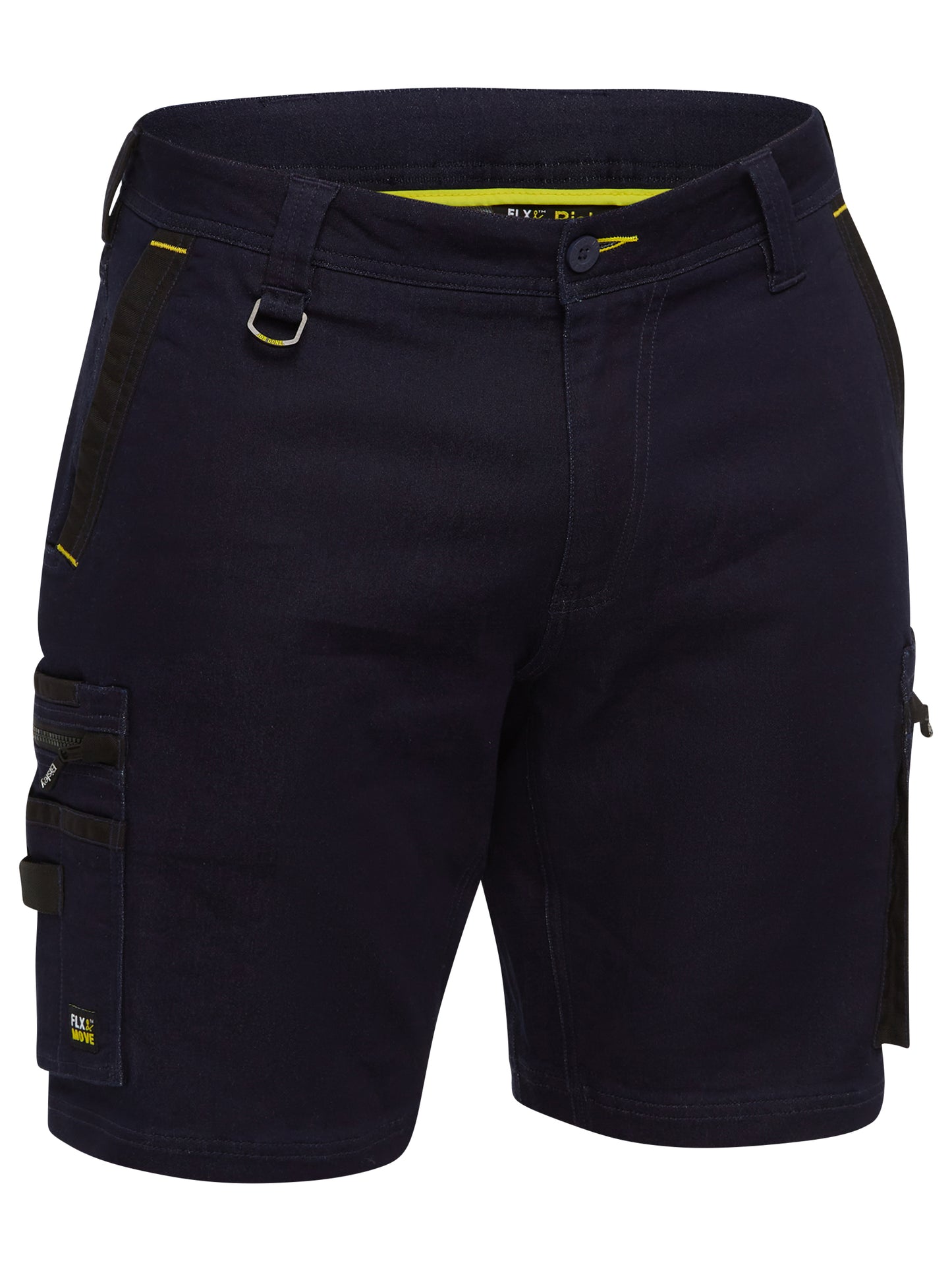 FLX AND MOVE™ STRETCH DENIM ZIP CARGO SHORTS BSHC1335