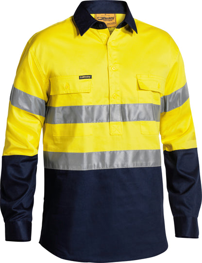 TAPED HI VIS CLOSED FRONT DRILL SHIRT BTC6456