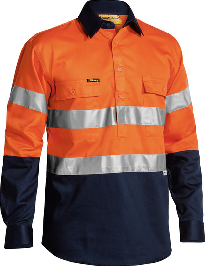 TAPED HI VIS CLOSED FRONT DRILL SHIRT BTC6456