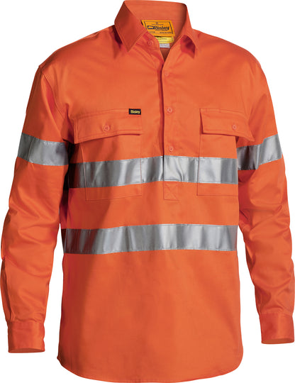 TAPED HI VIS CLOSED FRONT DRILL SHIRT BTC6482